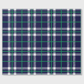Cadeau Marine de papier d'emballage de plaid de vacances (Plat)