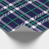 Cadeau Marine de papier d'emballage de plaid de vacances (Coin)
