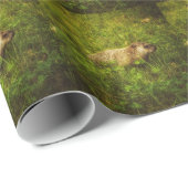 Cadeau Marmotte de fond dans un papier d'emballage (Coin rond)