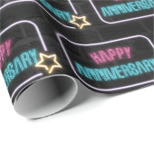 Cadeau Marque De L'Anniversaire De Neon Sur Papier D'Enve (Coin rond)