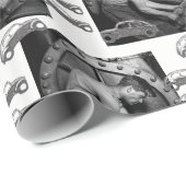 Cadeau Mécanique du papier à envelopper (Coin rond)