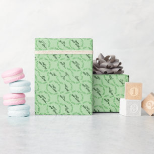 Cadeau Meilleur papier d'emballage vert brillant pour mèr