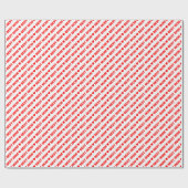 Cadeau Meilleure maman rouge sur papier d'emballage blanc (Plat)