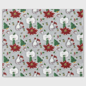 Cadeau Mélange de papier d'enveloppement moderne mi-siècl (Plat)