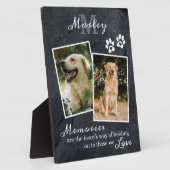 Cadeau Mémorial de Perte d'Animal Plaque Photo (Côté)