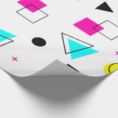 Cadeau Memphis 80" papier d'emballage de conception de s (Coin)