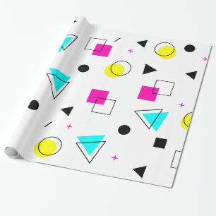 Cadeau Memphis 80" papier d'emballage de conception de s