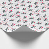 Cadeau Meowy Christmas Cute Kitten Wrapper Papier (Coin)