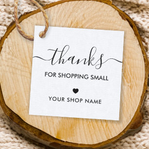 Cadeau Merci de Shopping Petits Étiquettes Tags, Kraft