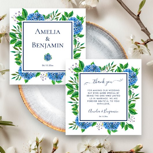 Cadeau Merci Hydrangeas Pour Officier Mariage