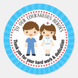 Cadeau Merci infirmière / Stickers Favoriser