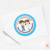 Cadeau Merci infirmière / Stickers Favoriser (Enveloppe)