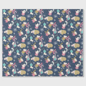 Cadeau Merry Little Mice - Noël- Papier à envelopper (Plat)