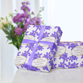 Cadeau Message de la fête des mères Papier d'enveloppemen