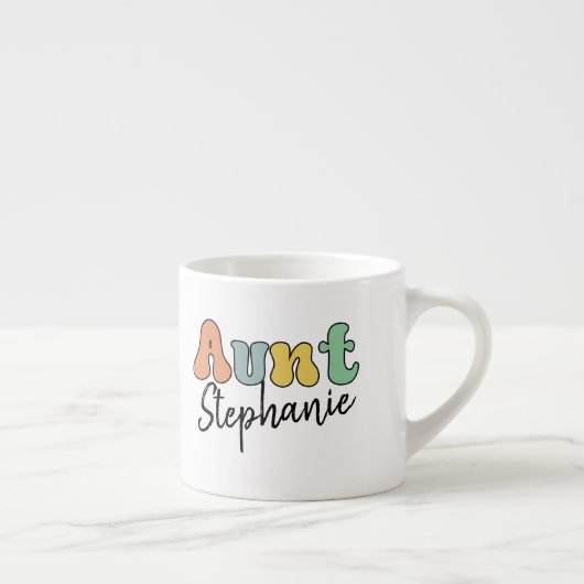 Cadeau met aangepaste tankwagen | Aangepaste tante Espresso Kop (Rechts)