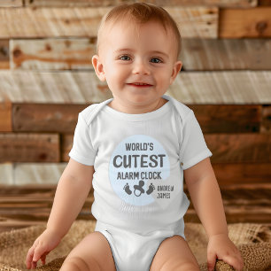 Cadeau met citaat van de leukste wekker ter wereld romper