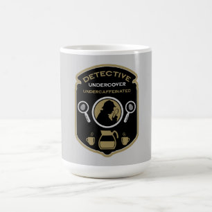 cadeau met detectivethema koffiemok