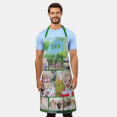 Cadeau met familiefoto's voor papa schort (Gedragen)