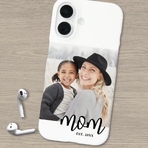 Cadeau met foto voor mama iPhone 16 hoesje