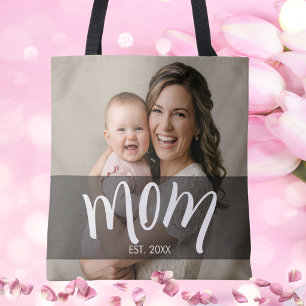 Cadeau met foto voor nieuwe mama draagtas