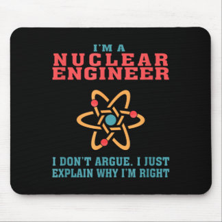 Cadeau met grappige quote voor kerntechnoloog voor muismat