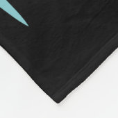 Cadeau met zwarte kat voor mijn kerstmis fleece deken (Hoek)