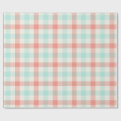 Cadeau Miami Gingham - Papier d'emballage (Plat)