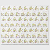 Cadeau mignon arbre de Noël animaux dessin sur papier d'e (Plat)