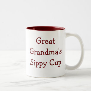 Cadeau mignon ! La tasse sippy de grand-mère