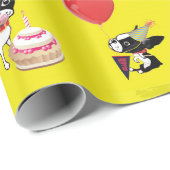 Cadeau Mirabelle, papier d'emballage d'anniversaire de (Coin rond)