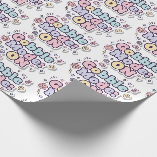 Cadeau Mode Dindon : Papier d'emballage festif activé (Coin)
