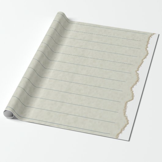 Cadeau Modèle de lignes de texture d'écriture papier (Déroulé)