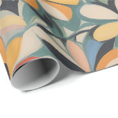 Cadeau Modèle floral 11 | Papier d'enrobage (Coin rond)