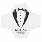 Cadeau moderne noir et blanc Tuxedo Groomsman (Plat)