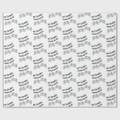 Cadeau Mon papier d'enveloppement de partenaire de jeu fa (Plat)