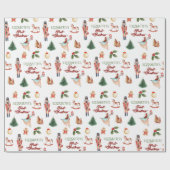 Cadeau Mon premier Noël Vacances papier d'enveloppement m (Plat)