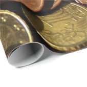 Cadeau monnaie papier d'emballage (Coin rond)