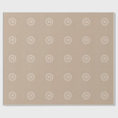 Cadeau Monogramme d'arrière - plan de papier d'emballage (Plat)