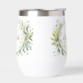 Cadeau Monogramme personnalisé vert Bridesmaid (Gauche)