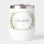 Cadeau Monogramme personnalisé vert Bridesmaid (Avant)