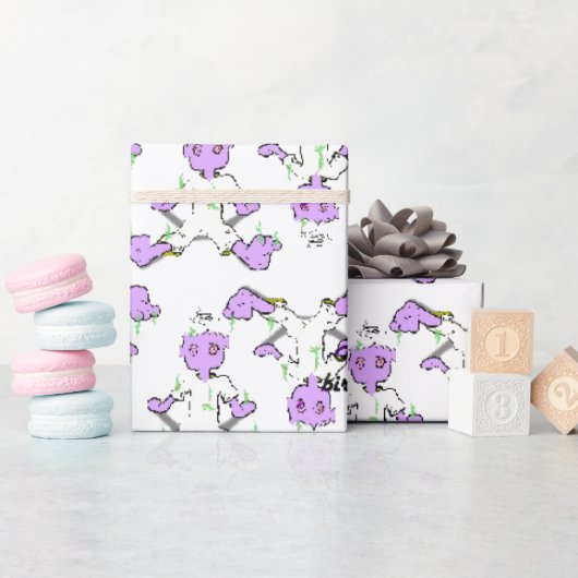 Cadeau monstre 2 papier d'emballage (Baby Shower)