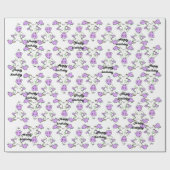 Cadeau monstre 2 papier d'emballage (Plat)
