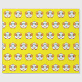 CADEAU MOQUETTE AVEC MASQUE DE VISAGE PAPIER EN WRAPPER J (Plat)