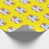 CADEAU MOQUETTE AVEC MASQUE DE VISAGE PAPIER EN WRAPPER J (Coin)