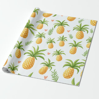 Cadeau motif ananas design Papier à envelopper
