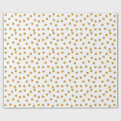 Cadeau Motif de maïs blanc et orange papier d'enveloppeme (Plat)