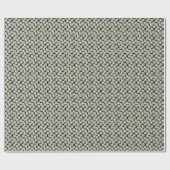 Cadeau Motif de marguerite blanche sur le papier (Plat)