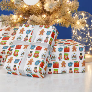 Cadeau Motif de Noël Enveloppement gai papier