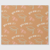 Cadeau Motif de papier d'emballage de capuchon (Plat)