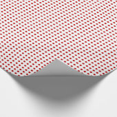 Cadeau Motif de point rouge sur le papier blanc (Coin)